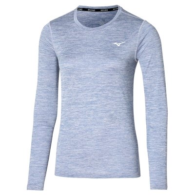 Camisa Mizuno Impulse Core Longsleeve Mujer - Morados Claro - Chile M183OYUXBG